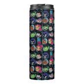 Teen Titans Go! | Titans Head Pattern Thermosbecher (Rückseite)