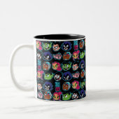 Teen Titans Go! | Titans Head Pattern Zweifarbige Tasse (Links)