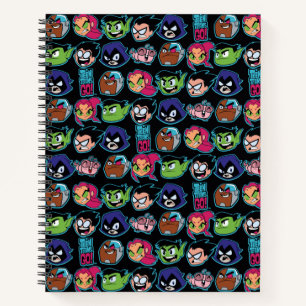 Teen Titans Go! Titans Kopf-Muster Notizblock