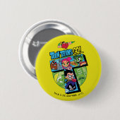 Teen Titans Go! | Titans Tower Collage Button (Vorne & Hinten)