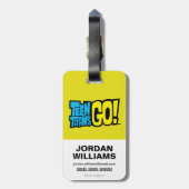 Teen Titans Go! | Titans Tower Collage Gepäckanhänger (Rückseite vertikal)