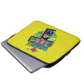 Teen Titans Go! | Titans Tower Collage Laptopschutzhülle (Vorne Knopf)