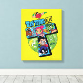 Teen Titans Go! | Titans Tower Collage Leinwanddruck (Insitu (Holzboden))