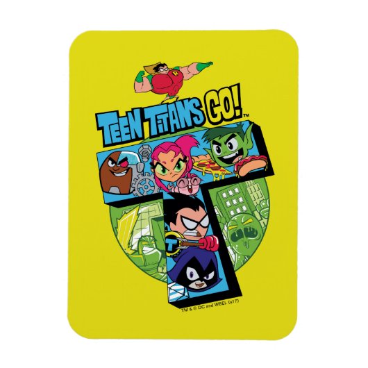 Teen Titans Go! | Titans Tower Collage Magnet (Vertikal)