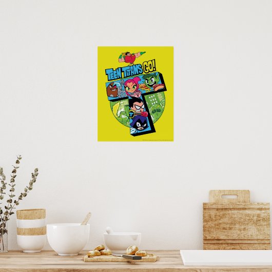 Teen Titans Go! | Titans Tower Collage Poster (Küche)