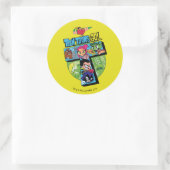 Teen Titans Go! | Titans Tower Collage Runder Aufkleber (Tasche)