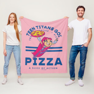 Teen Titans Go! "Truth Justice Pizza" Fleecedecke