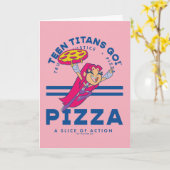 Teen Titans Go! "Truth Justice Pizza" Karte (Gelbe Blume)