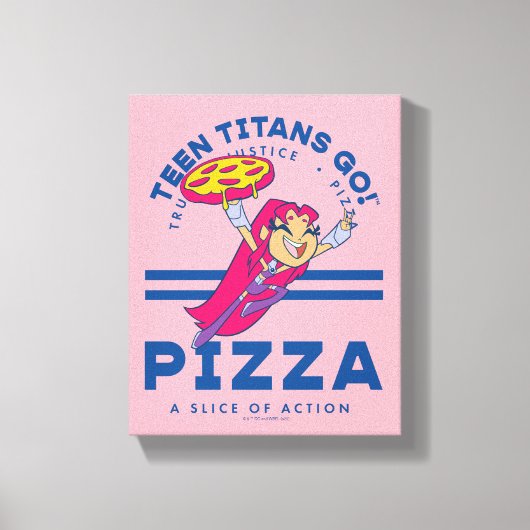 Teen Titans Go! "Truth Justice Pizza" Leinwanddruck (Vorderseite)