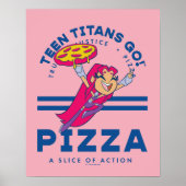 Teen Titans Go! "Truth Justice Pizza" Poster (Vorne)