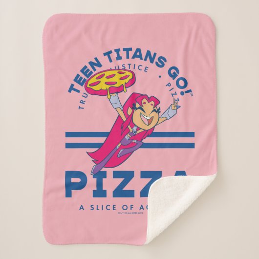 Teen Titans Go! "Truth Justice Pizza" Sherpadecke (Vorderseite)