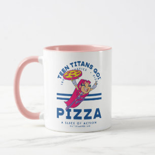 Teen Titans Go! "Truth Justice Pizza" Tasse