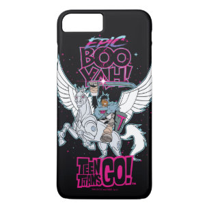 Teen Titans Go!   Warrior Cyborg Riding Pegasus iPhone 8 Plus/7 Plus Hülle