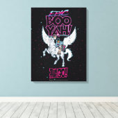 Teen Titans Go! | Warrior Cyborg Riding Pegasus Leinwanddruck (Insitu (Holzboden))