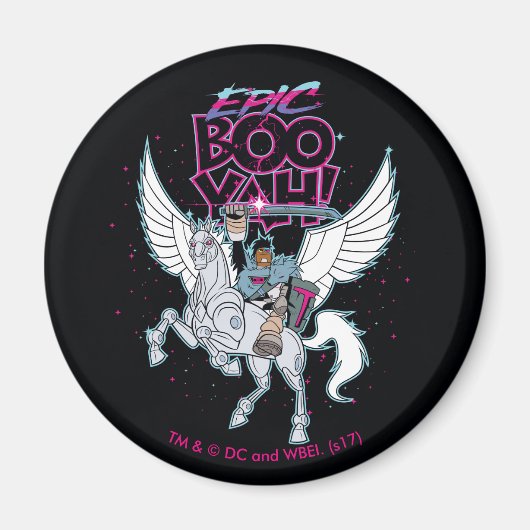 Teen Titans Go! | Warrior Cyborg Riding Pegasus Magnet (Vorne)