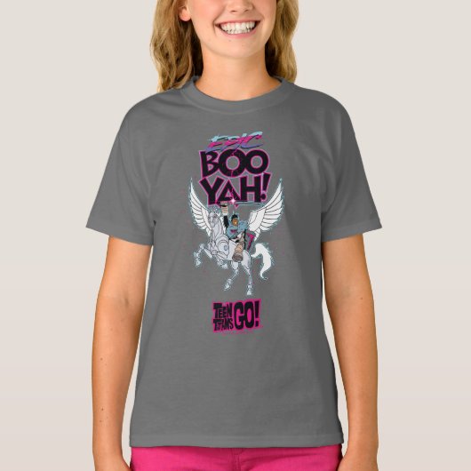 Teen Titans Go! | Warrior Cyborg Riding Pegasus T-Shirt (Vorderseite)