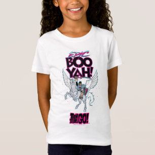 Teen Titans Go! Warrior Cyborg Riding Pegasus T-Shirt