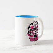 Teen Titans Go! | "Wir fahren" Retro Moto Graphic Zweifarbige Tasse (VorderseiteRechts)