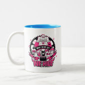 Teen Titans Go! | "Wir fahren" Retro Moto Graphic Zweifarbige Tasse (Links)