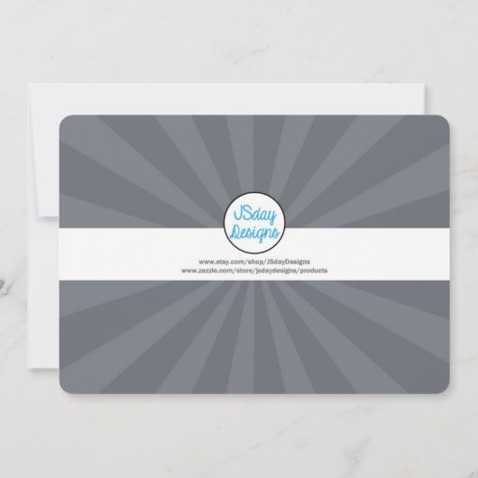 Teen/Tween Graffiti Brick Wall Birthday Boy Party Einladung (Rückseite)