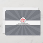 Teen/Tween Graffiti Brick Wall Birthday Boy Party Einladung (Rückseite)