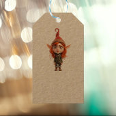 Teen Weihnachts-Elf Kraft-Geschenkartikel Geschenkanhänger