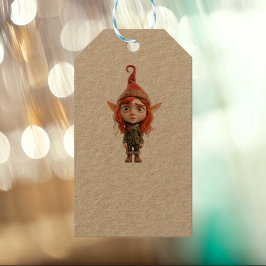 Teen Weihnachts-Elf Kraft-Geschenkartikel Geschenkanhänger