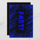 Teenage Boy Black Party Einladungen (Vorne/Hinten)