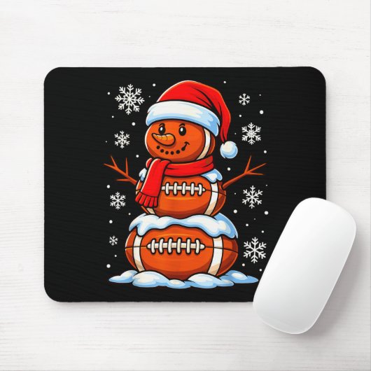 Teenage Boys Christmas Pajamas, American Football Mousepad (Mit Mouse)