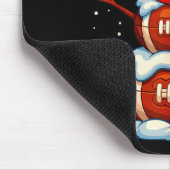 Teenage Boys Christmas Pajamas, American Football Mousepad (Ecke)