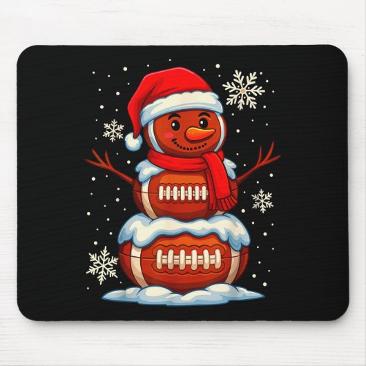 Teenage Boys Christmas Pajamas, American Football Mousepad (Vorne)