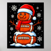 Teenage Boys Christmas Pajamas, American Football  Poster (Vorne)