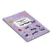 Teenage Dream Composition Spiral Notebook (purple) Notizblock (Rechte Seite)