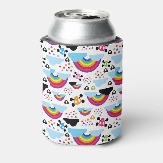 Teenage emo Regenbogenhaut Hintergrund Dosenkühler (Kanne Rückseite)