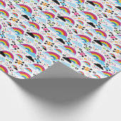 Teenage emo Regenbogenhaut Hintergrund Geschenkpapier (Ecke)