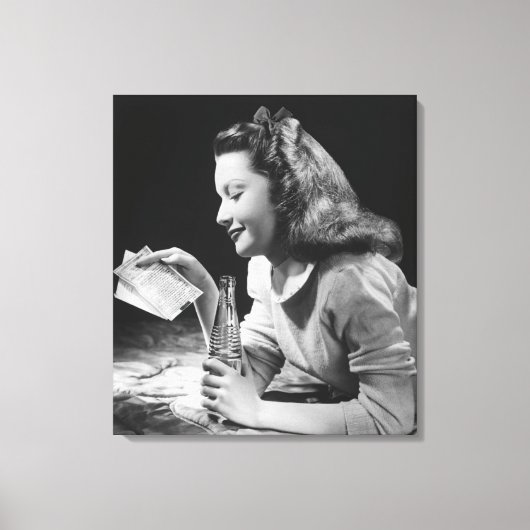 Teenage Girl Leinwanddruck (Vorderseite)