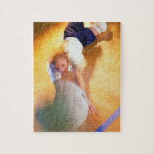 Teenage Girl Playing Volleyball Puzzle