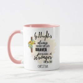 Teenage GODAUGHTER Motivierend Zitat Sonnenblumen Tasse