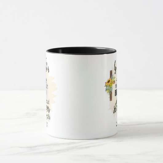 Teenage GODAUGHTER Motivierend Zitat Sonnenblumen Tasse (Zentrum)