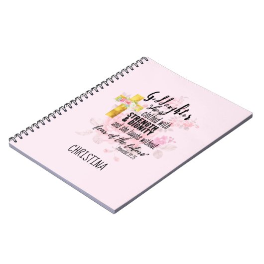 Teenage Godtochter Geschenk Personalisiertes Spric Notizblock (Linke Seite)