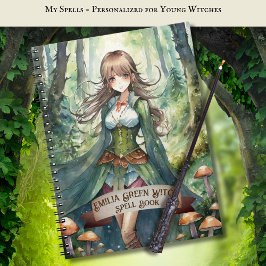 Teenage GREEN Hexen Zauber Buch Grimoire