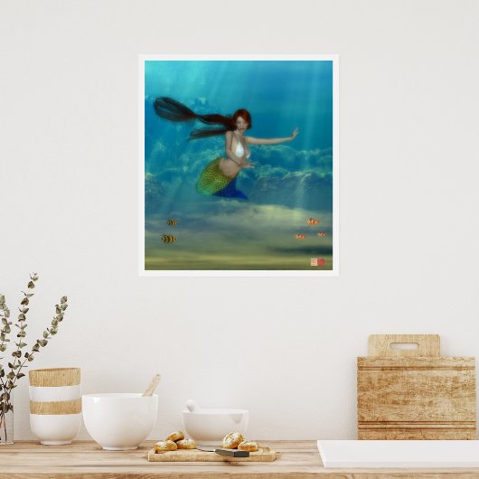 Teenage Mermaid Poster (Küche)