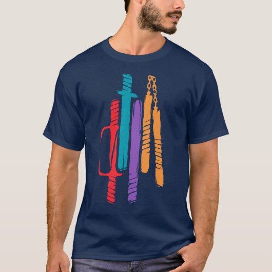 Teenage Mutant Ninja WeaponsMNTInspired Minimalist T-Shirt (Vorderseite)