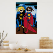 Teenage Superheroes Poster (Küche)