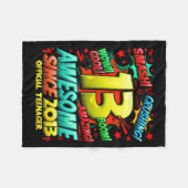 Teenager 13 Year Old Boys 13th Birthday Boy  Fleecedecke (Vorderseite (Horizontal))