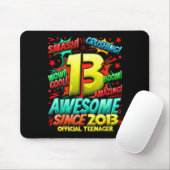 Teenager 13 Year Old Boys 13th Birthday Boy  Mousepad (Mit Mouse)