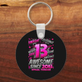 Teenager 13 Year Old Boys 13th Birthday Boy Schlüsselanhänger (Vorderseite)