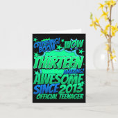 Teenager 13 Year Old For Boys 13 Year Old Boy  Karte (Gelbe Blume)