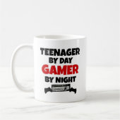 Teenager by Day Gamer by Night Kaffeetasse (Links)