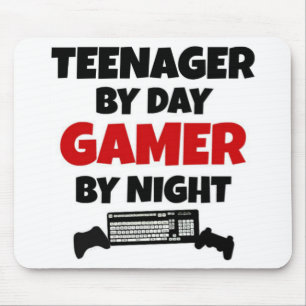 Teenager by Day Gamer by Night Mousepad